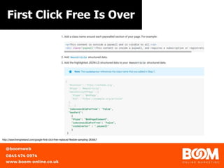 First Click Free Is Over
http://searchengineland.com/google-first-click-free-replaced-flexible-sampling-283667
 