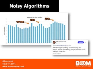 Noisy Algorithms
https://unsplash.com/@gabor
 