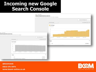 Incoming new Google
Search Console
https://unsplash.com/@gabor
 