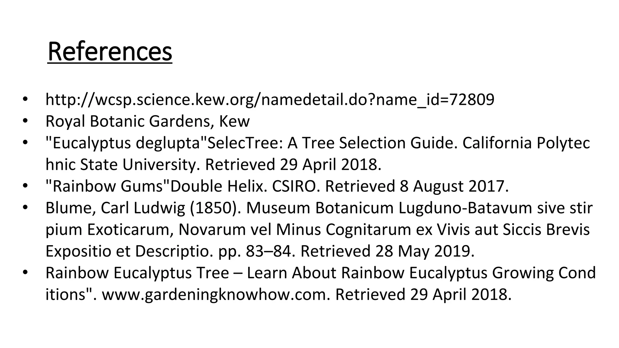 Rainbow eucalyptus | PPTX