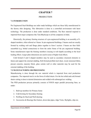Pre Engineered Kitchen Report.pdf 101804898 project-report-of-pre-engineered-steel-building | PDF