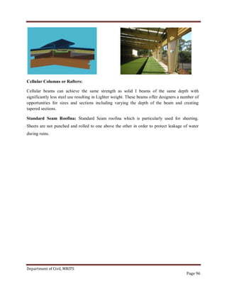 101804898 project-report-of-pre-engineered-steel-building | PDF