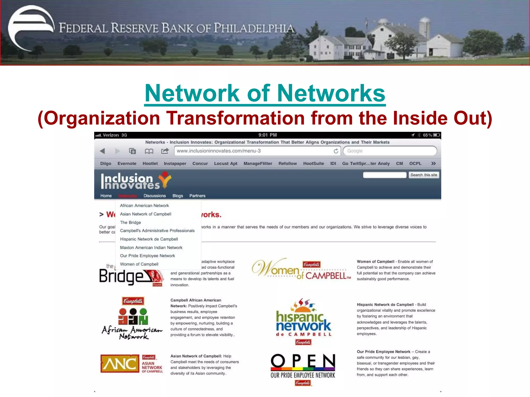 Network of Networks
(Organization Transformation from the Inside Out)
 
