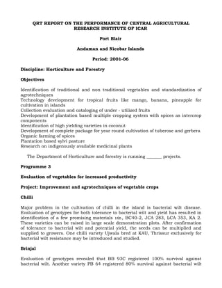 QRT report, Andaman and Nicobar- File I