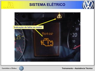 Treinamento – Assistência Técnica 
SISTEMA ELÉTRICO 
Indicação de falha no motor  