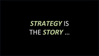 #weloveevents	
  
STRATEGY	
  IS	
  	
  
THE	
  STORY	
  …	
  
 