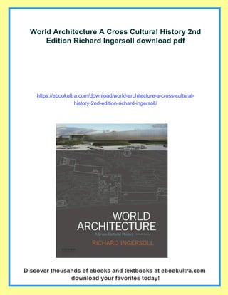 World Architecture A Cross Cultural History 2nd Edition Richard