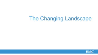 The Changing Landscape




                         2
 