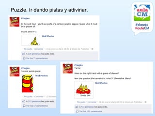 Puzzle. Ir dando pistas y adivinar.

                                      #clase14
                                      @aulaCM
 