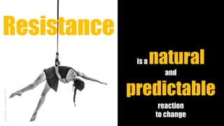 Resistance
is a natural
and
predictable
reaction
to change
@Kboullier-LaSorbonne-2017
 