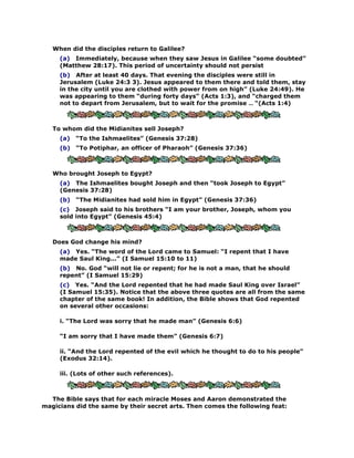 101 clear contradictions in the bible | PDF