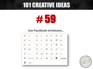 # 60
Share your success Wednesday…
101 CREATIVE IDEAS
 
