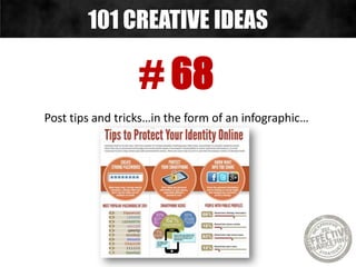 # 69
Post a 24 hour – ACT NOW!!
101 CREATIVE IDEAS
 