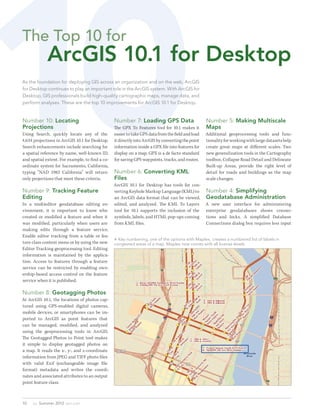 The Top 10 for ArcGIS 10.1 for Desktop | PDF