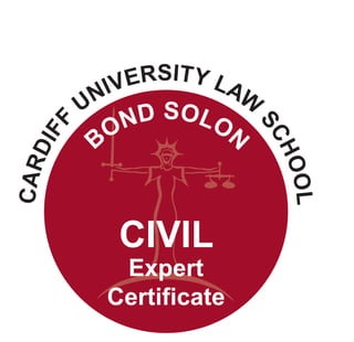 CIVIL
Expert
Certificate
CARDIFF
UNIVERSITY LAW
SCHOOL
BOND SOLON
 