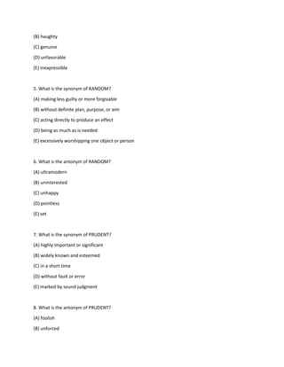 101 Gre Words | PDF