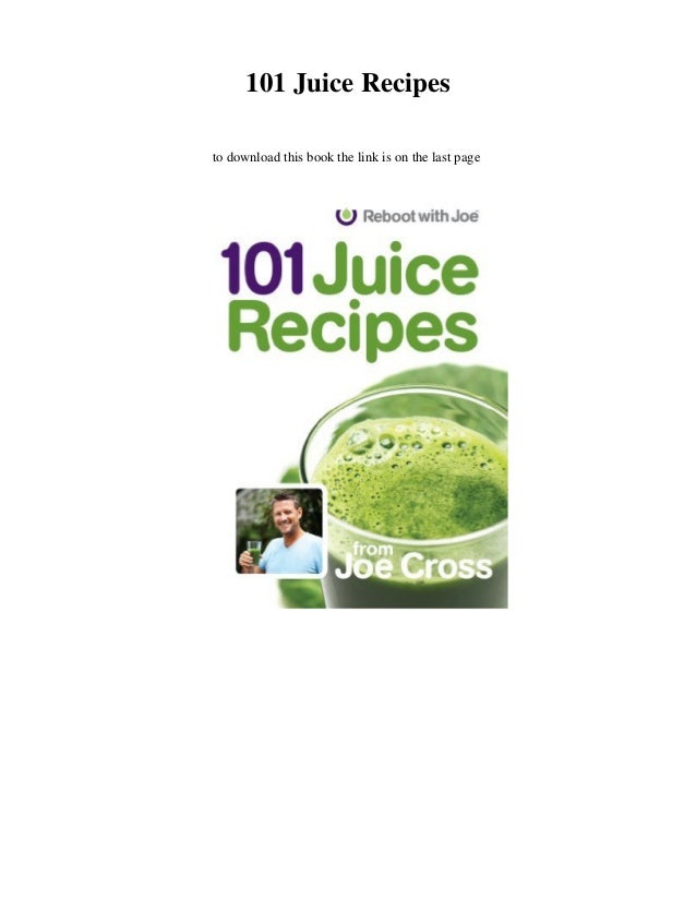 [DOWNLOAD] 101 Juice Recipes