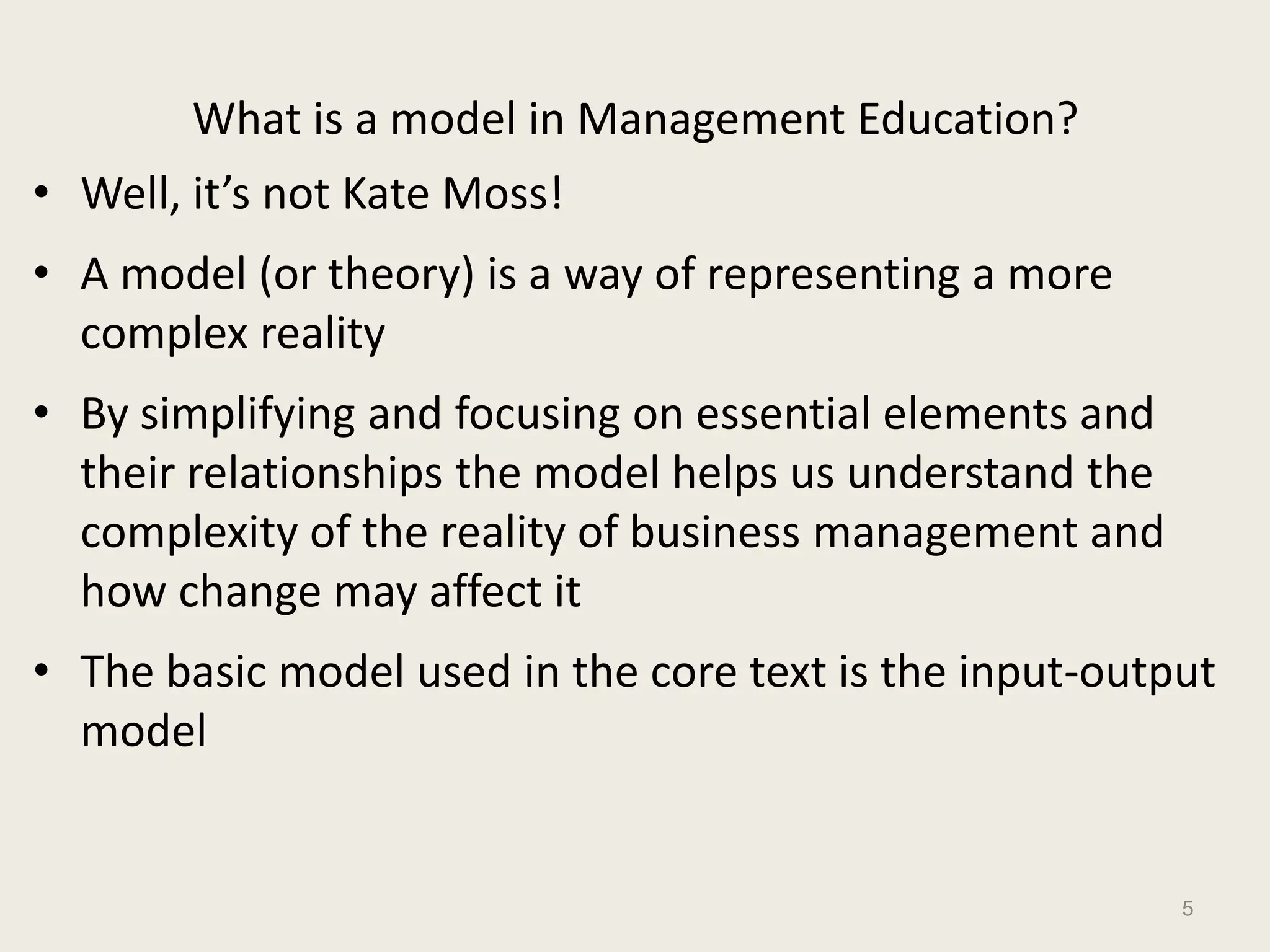 101 lect3 models_management | PPT