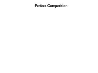 Perfect Competition 
 