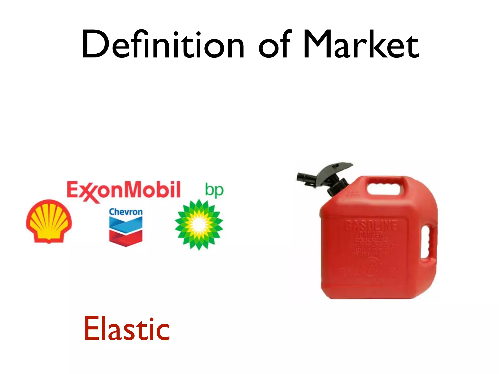 Deﬁnition of Market
Elastic
 