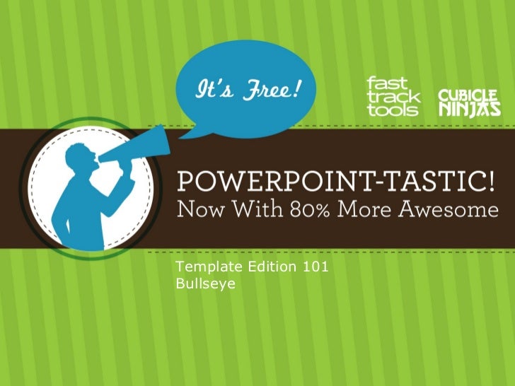 101 powerpoint tastic template bullseye