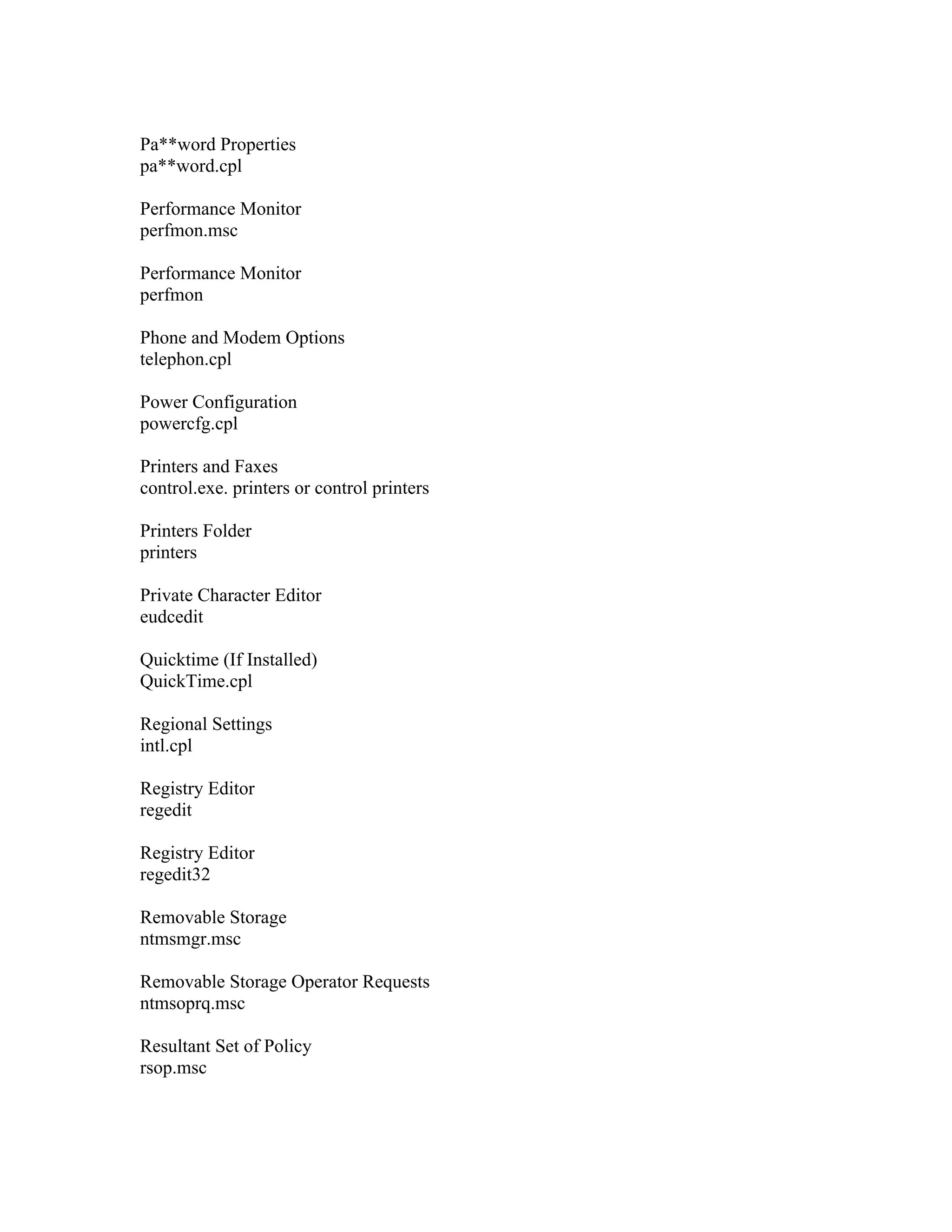 101 Run Commands PDF 101 run commands pdf
