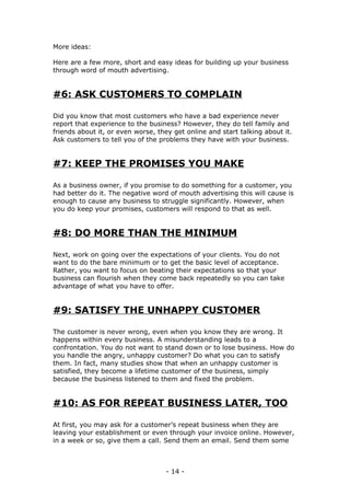 advertise your business online and offline | PDF
