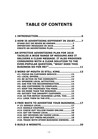 advertise your business online and offline | PDF