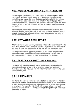 advertise your business online and offline | PDF