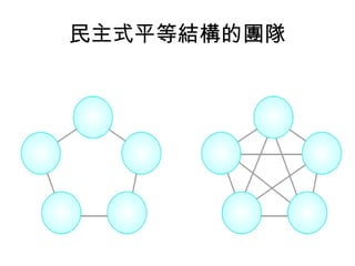 民主式平等結構的團隊
 
