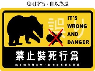 25
聰明才智 - 自以為是
 