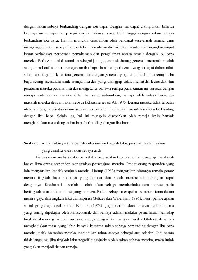 Contoh Tugasan Tajuk Rakan Sebaya