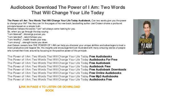 the power of i am two words that will change your life today ebook audiobook download mp3 itunes the power of i am two words the power of i am two words that will change your life today ebook audiobook download mp3 itunes the power of i am two words