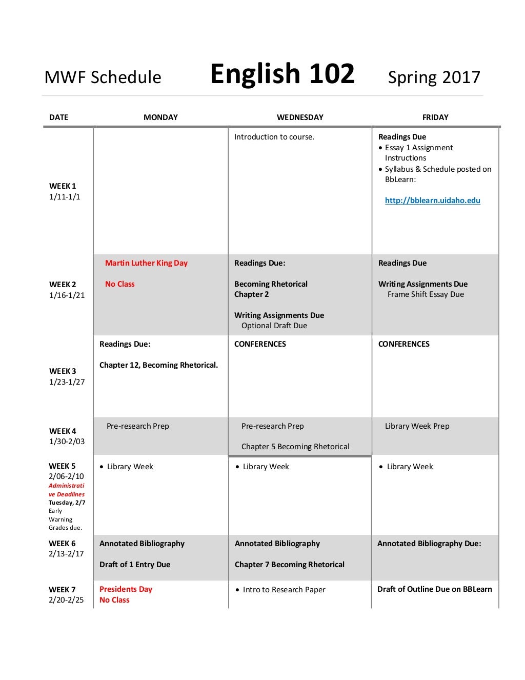 102 2017-mwf-spring schedule