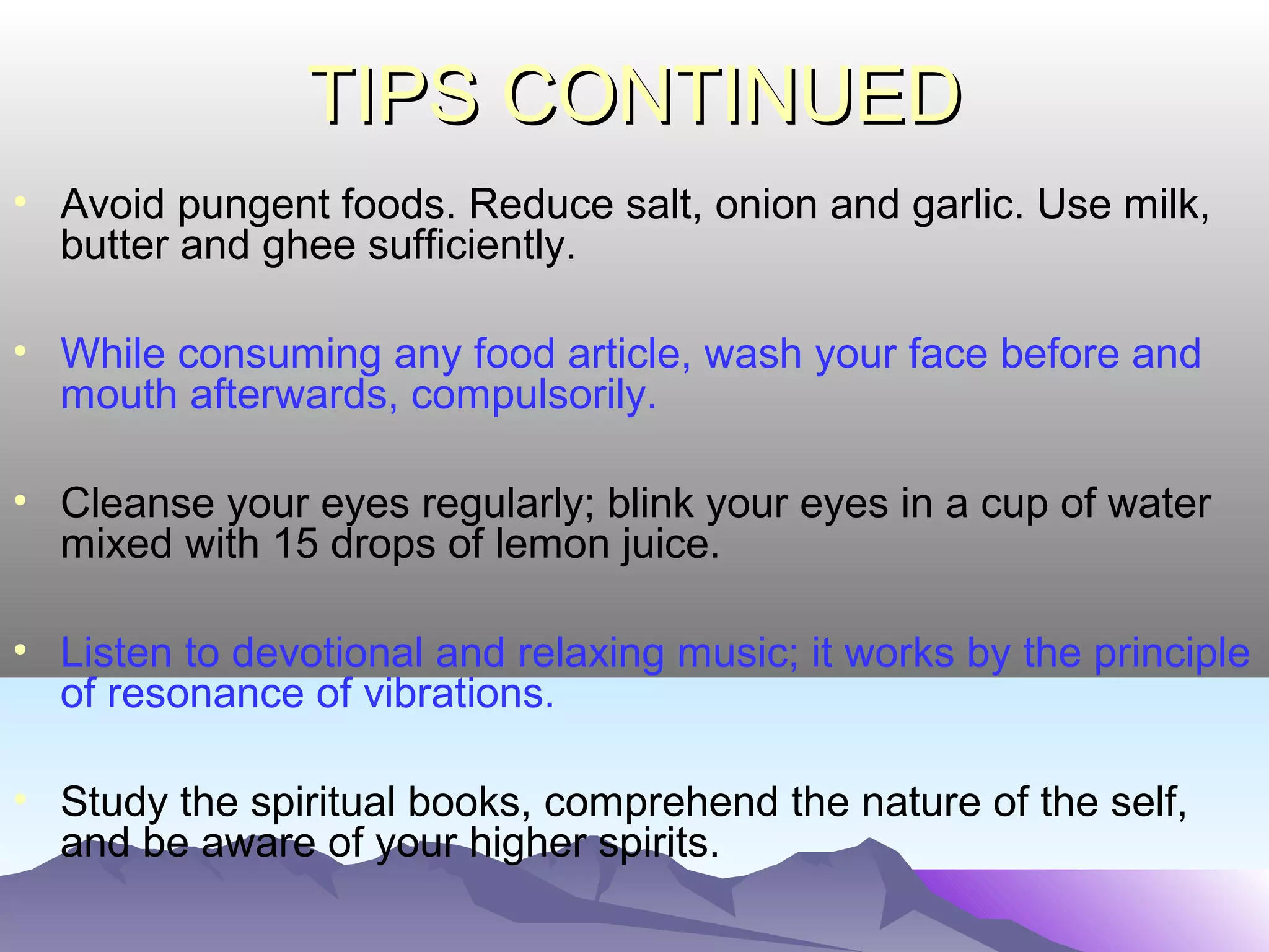 DON’T YOU PRACTISE?DON’T YOU PRACTISE?
• Practising yogasana for 30 minutes everyday, and
for 6 days in a week, utilizes 10,920 hours; i.e.,
10% of your spare time.
• In addition, practising pranayama & prathyahara
together, for 45 minutes everyday, utilizes 27,300
hours; i.e., 27% of your spare time.
• Can’t you spare a small amount of spare time
for health, happiness and fulfillment? If you
can’t, then you better get wasted by the time.
 