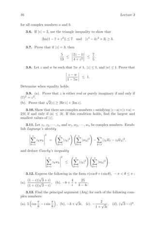 An Introduction To Complex Analysis 1st Edition Ravi P Agarwal | PDF