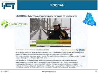 МОРСТРОЙТЕХНОЛОГИЯМОРСТРОЙТЕХНОЛОГИЯ
РОСПАН
www.morproekt.ru12.12.2017 17
 