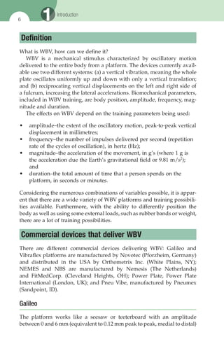 Using Whole Body Vibration In Physical Therapy And Sport Albasini A | PDF