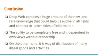 Deep Web. Oral Presention. | PPT