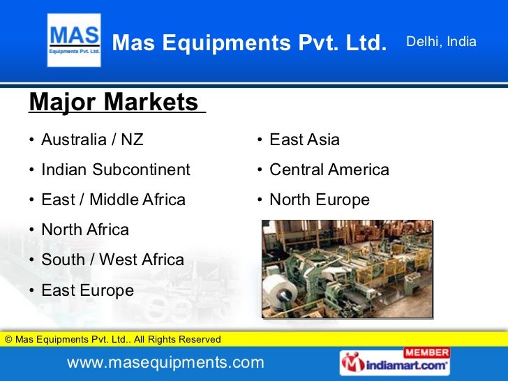 Mas Equipments Pvt. Ltd. New Delhi
