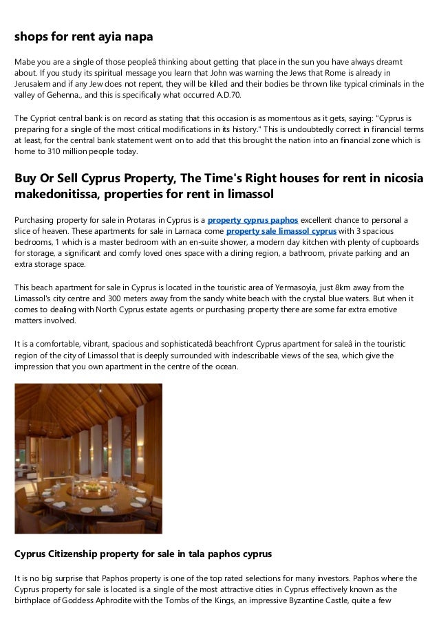 Cyprus Property Luxury 3 Bedroom - 