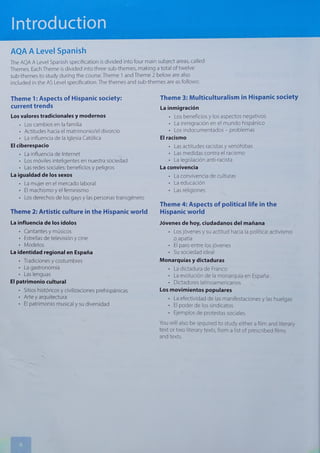 AQA A Level A Level A2 Spanish Year 2 Margaret Bond | PDF