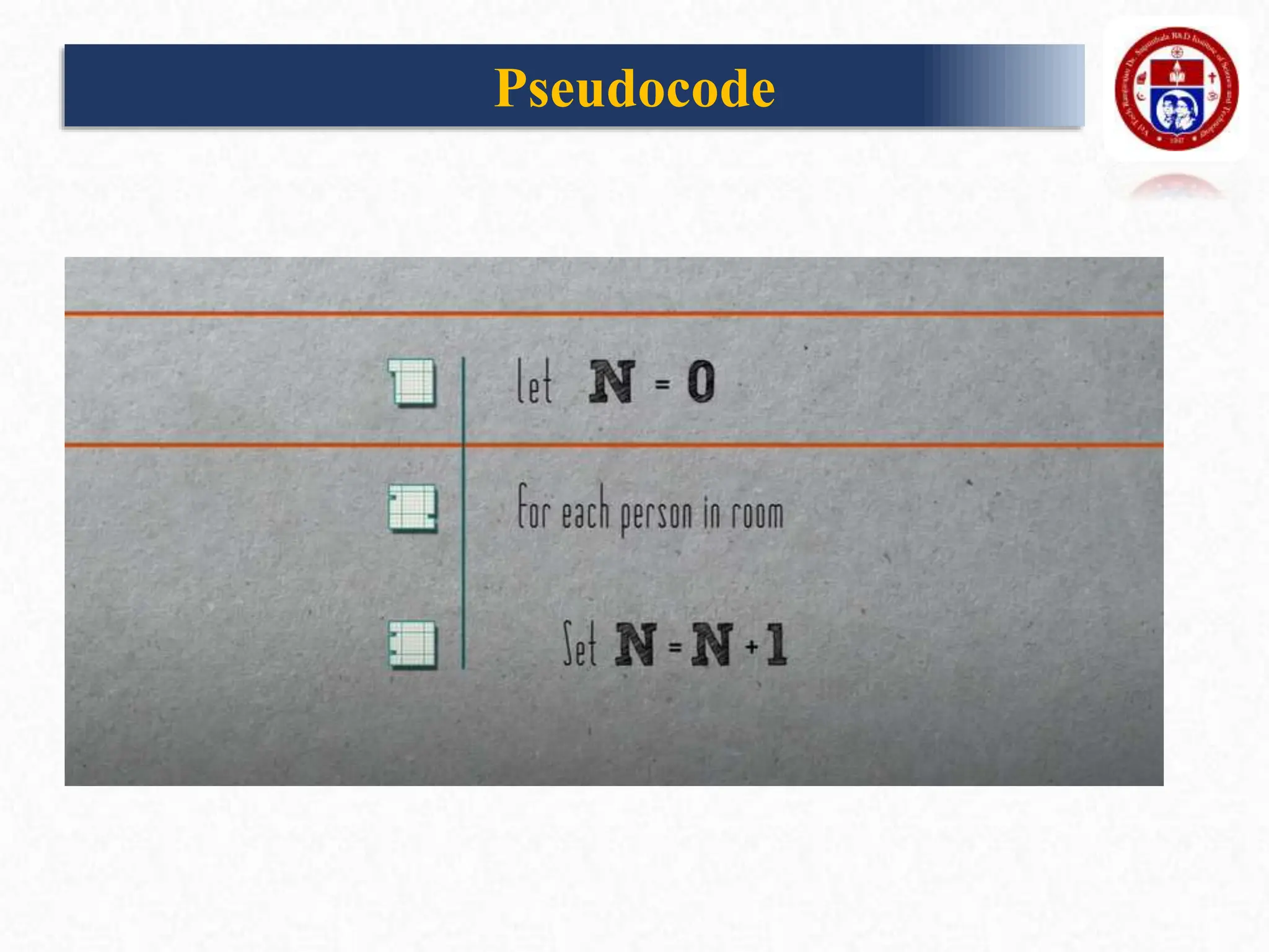 Pseudocode
 