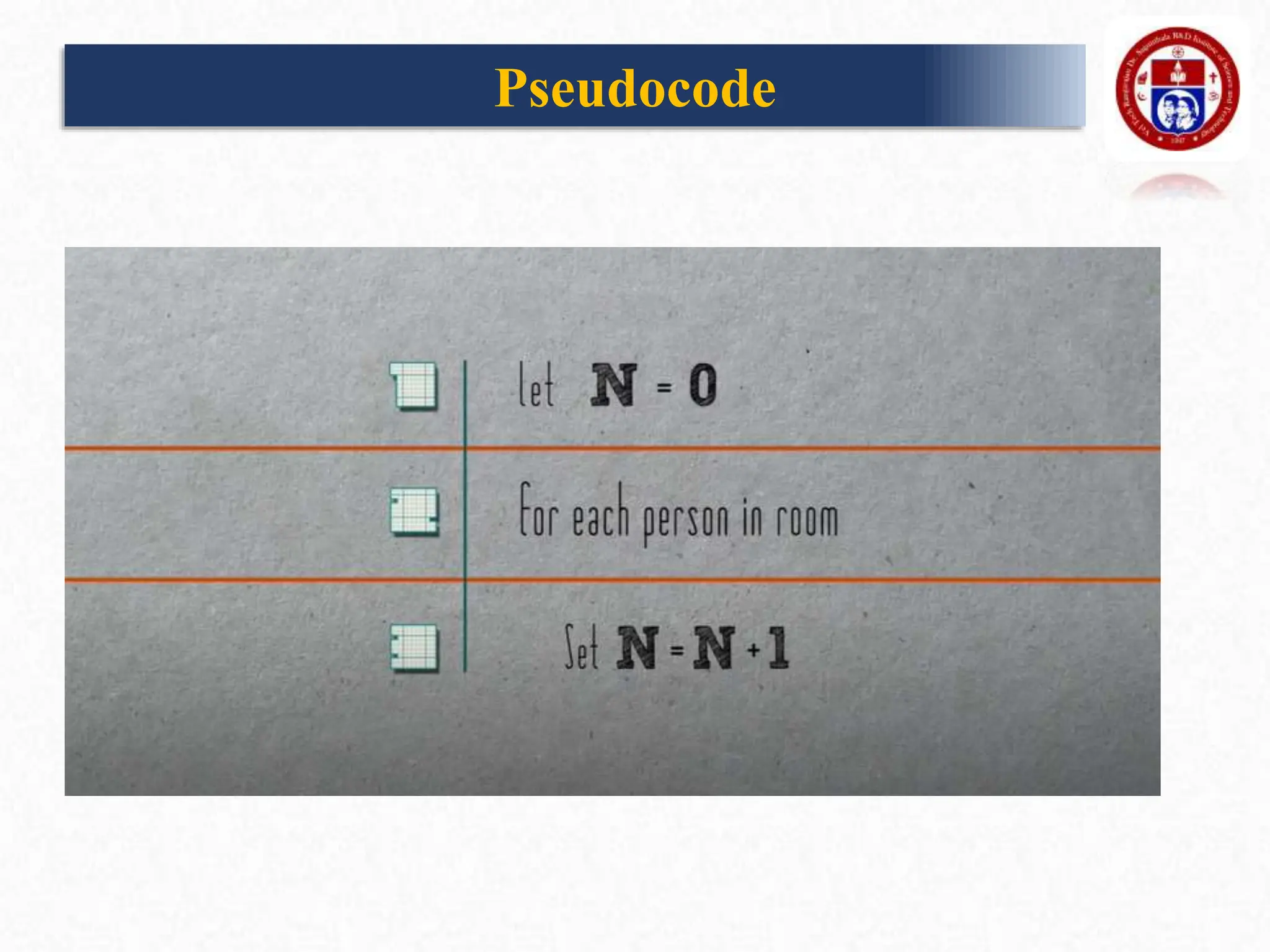 Pseudocode
 