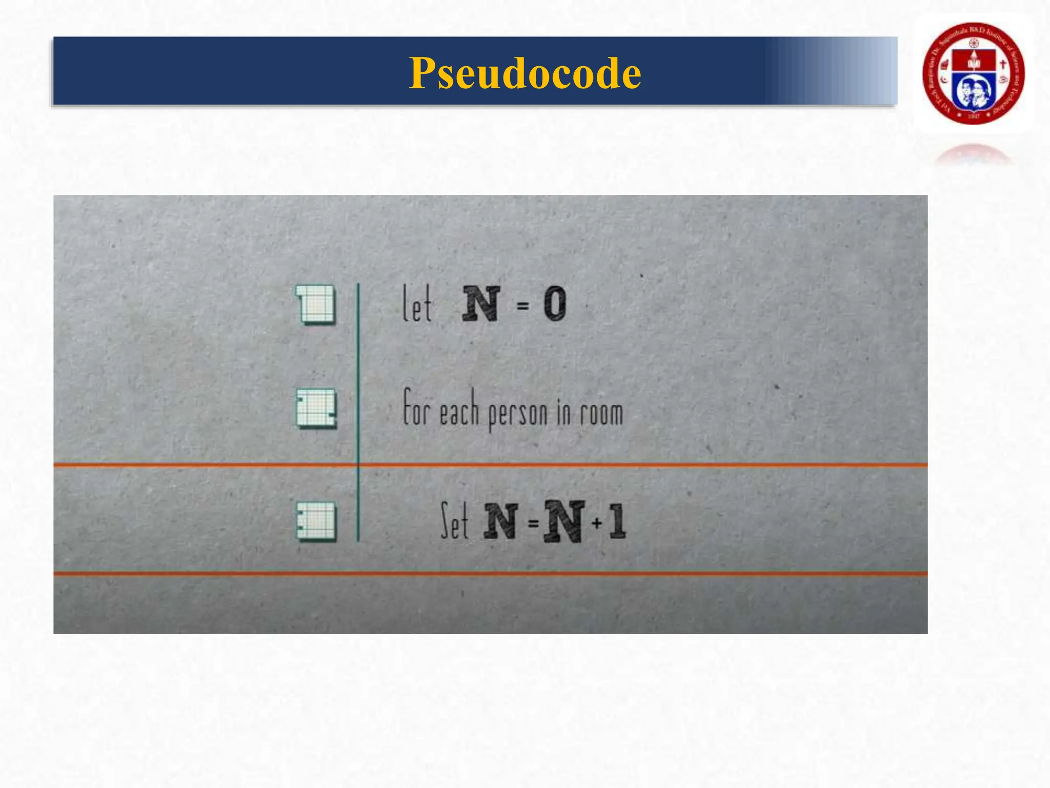 Pseudocode
 