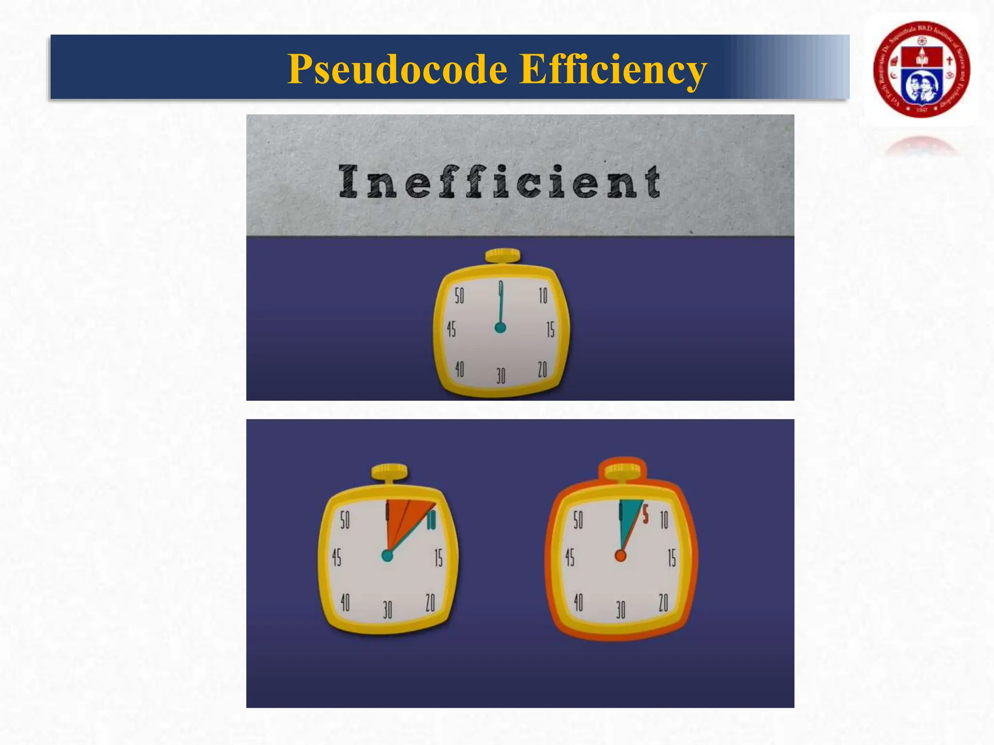 Pseudocode Efficiency
 