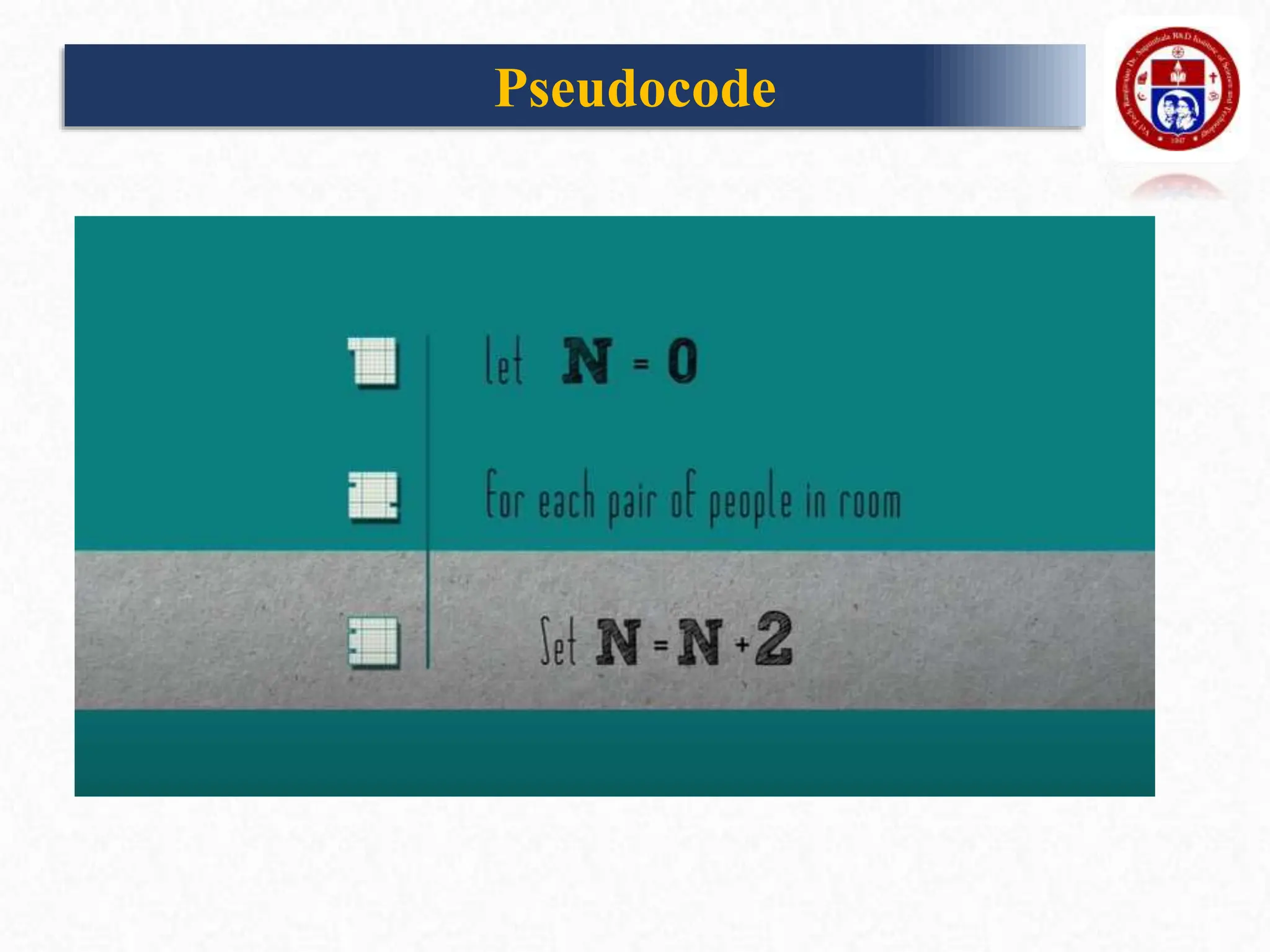 Pseudocode
 