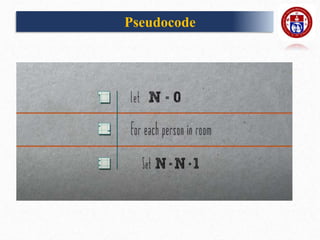 Pseudocode
 