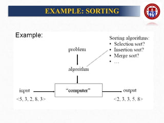 EXAMPLE: SORTING
 