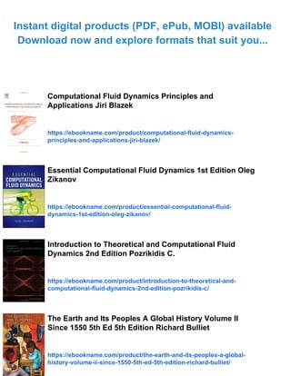 Computational Fluid Dynamics and Heat Transfer Emerging Topics 1st ...